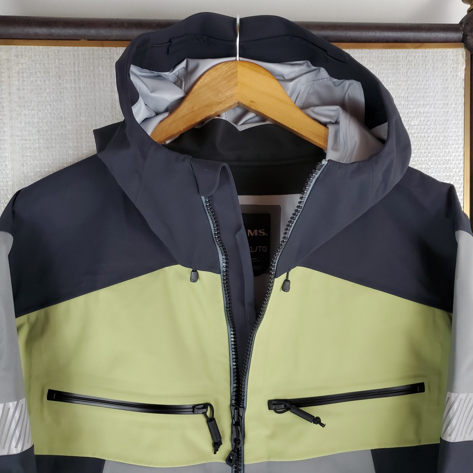 Pre-owned Simms $449 Mens Size Xl 30k Waterproof Cx Hooded Jacket Coat Shell Gray