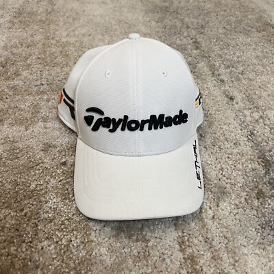 Taylor Made Lethal RBZ Men s White Curved Bill Adjustable Golf Athletic Hat
