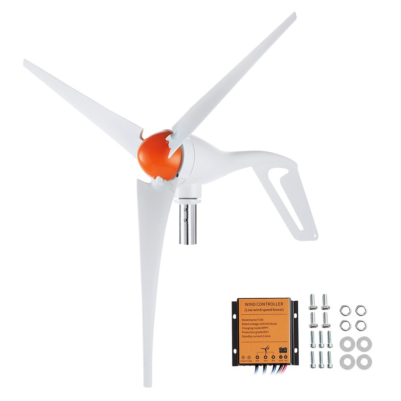 VEVOR 500W Wind Turbine Generator 12V 3-Blade Wind Turbine Kit