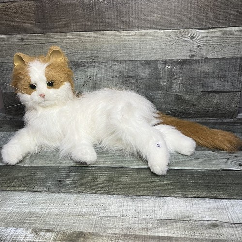 FurReal Friends Lulu My Cuddlin Kitty Interactive Orange & White Cat 2008 Works