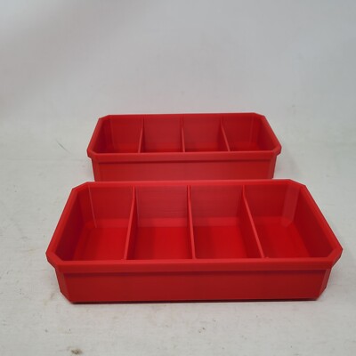 Fits Milwaukee Packout Low Profile Storage Tray with Dividers Red 2 Organizers