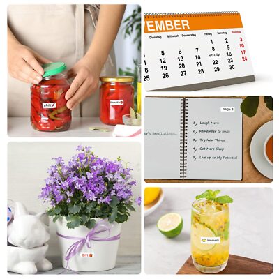 1680 Pcs Matte White Labels Blank Stickers Small Sticky Labels Removab10 X 20 mm