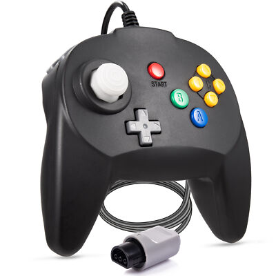 Mini N64 Gaming Controller Classic Retro 64-Bit Gamepad For Nintendo 64 Console
