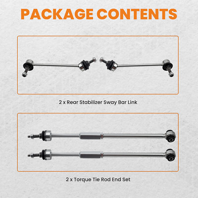 Rear Torque Tie Rod Ends Sway Bar End Links For Lincoln LS 2000