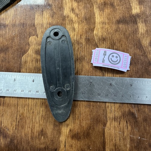 Qnty (1) Vintage Remington Black Plastic butt plate 4940