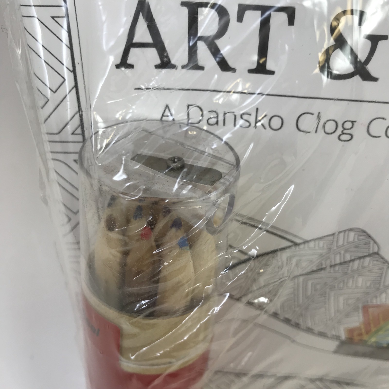 DANSKO CLOG Coloring Book Colored Pencils & Bag Promotional New Art & Sole