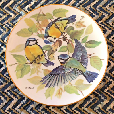 Bradford Exchange Blue Titmouse Ltd Edition Collector Plate U. Band 7.5'' Vtg