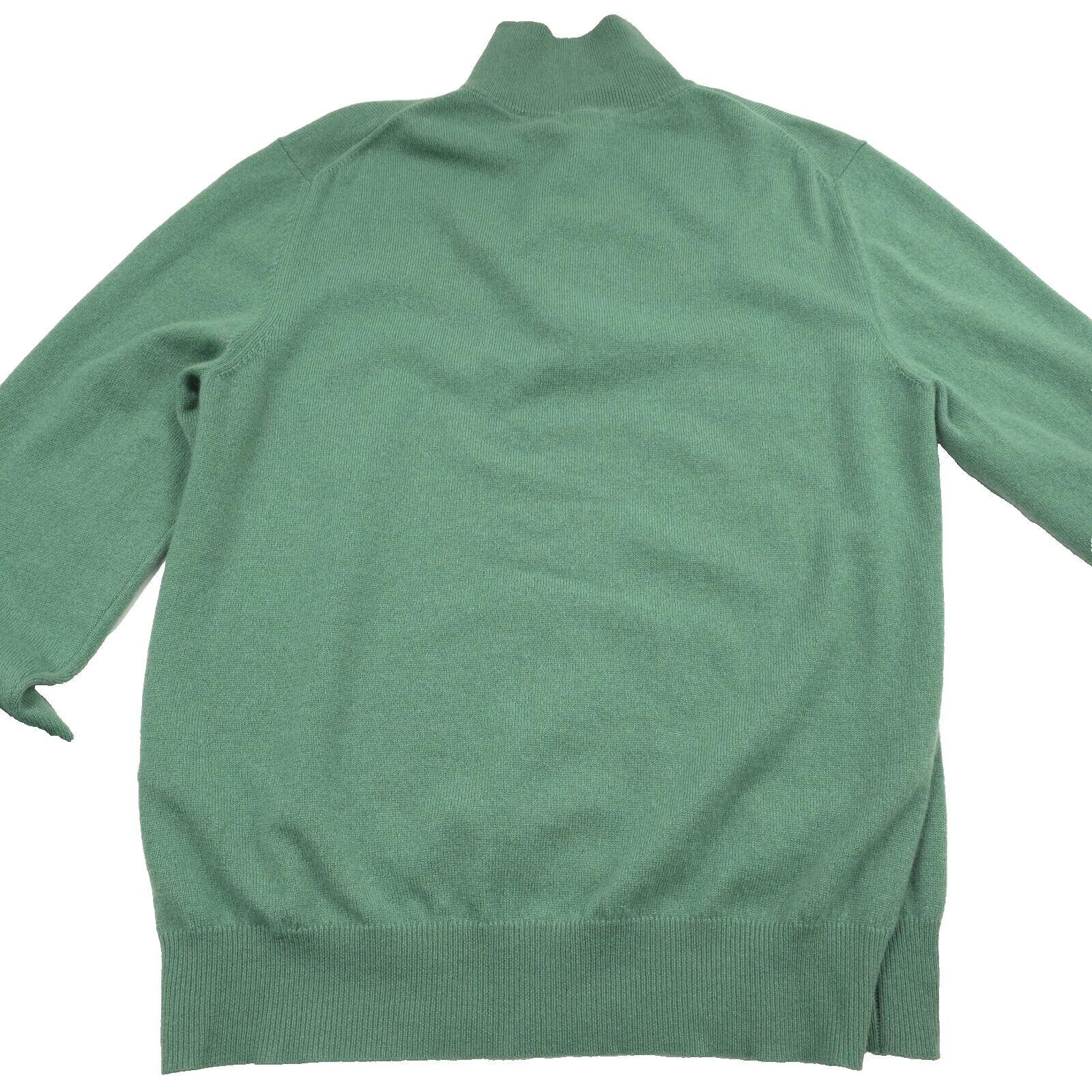 Pre-owned Massimo Alba $950  Green Cashmere Half Zip Sweater Made In Italy Mens Size Xl