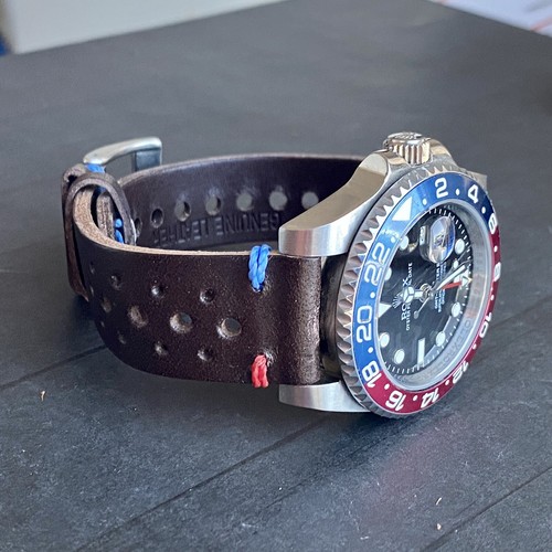 Elgin Treasure GMT Pepsi Quartz Men's Watch Vintage From