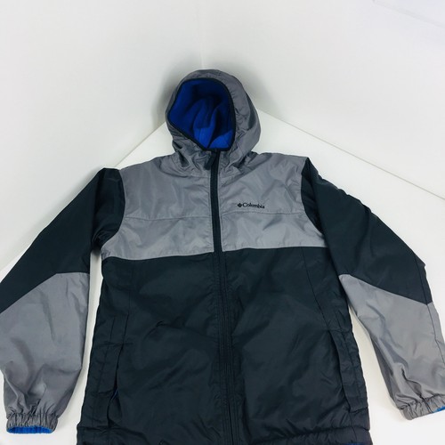 COLUMBIA Youth Sz 14/16 Omni-Shield Waterproof Jacket Hooded Fleece Lined    JT