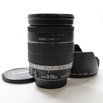 Canon EF-S 18-200mm f/3.5-5.6 IS Wide Angle Zoom Lens [Near Mint] #525B