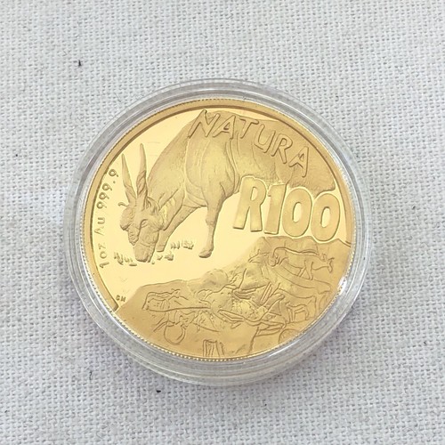 2007 South Africa 1 oz. 24 Carat GOLD PROOF COIN - Natura Series RARE!!! Eland