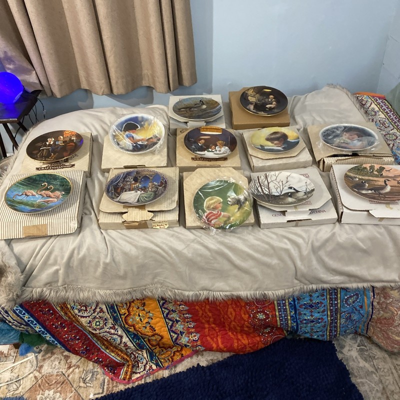 Lot Of 12 Decorated Plates