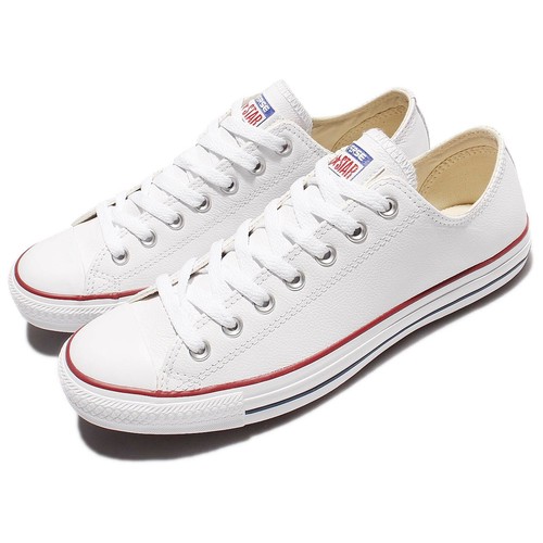 

Converse Chuck Taylor All Star OX Кожаные белые мужские и женские туфли Кроссовки 132173C, Белый, Ct Ox