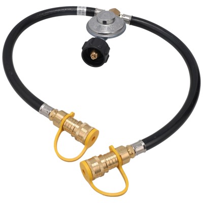Supplying Demand 601-B3QDD6-1515 Split Hose Propane Regulator with 2 3/8 Quic...