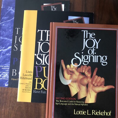 The Joy Of Signing Complete Set Second Ed. Includes Textbook and 2 Puzzlebooks