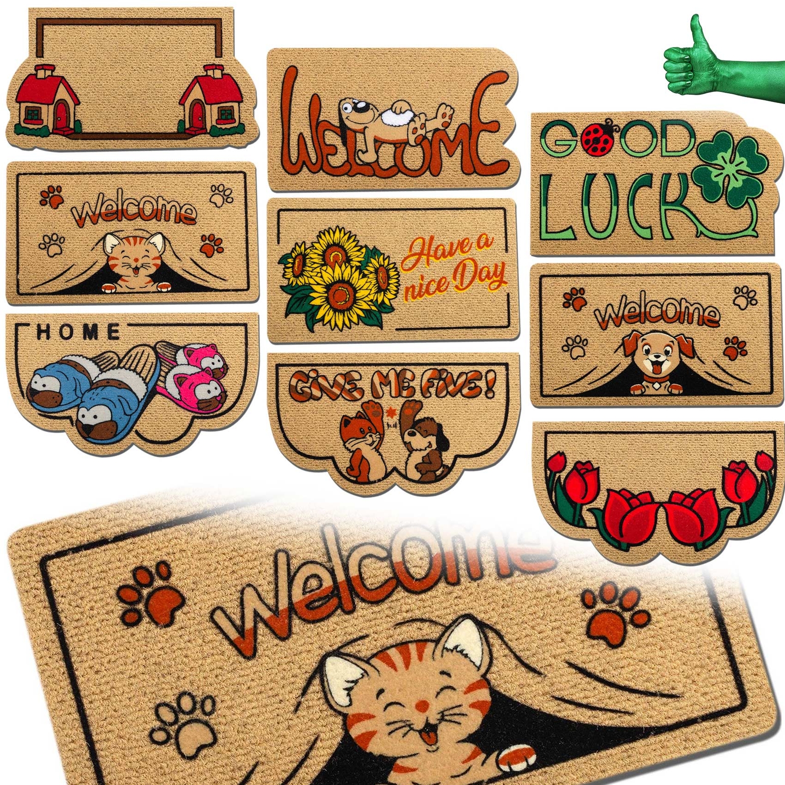 Fußmatte Schmutzfangmatte Türmatte Sauberlaufmatte Fußabtreter rutschfest ANRO