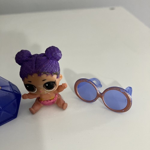 LOL Lil Purple Queen Surprise Doll  LITTLE SISTER Dolls Glitter Purse