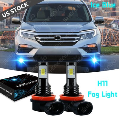 For Honda Pilot 2006 - 2018 - 2PC H11 LED Fog Lights Bulbs 8000K Ice Blue GN