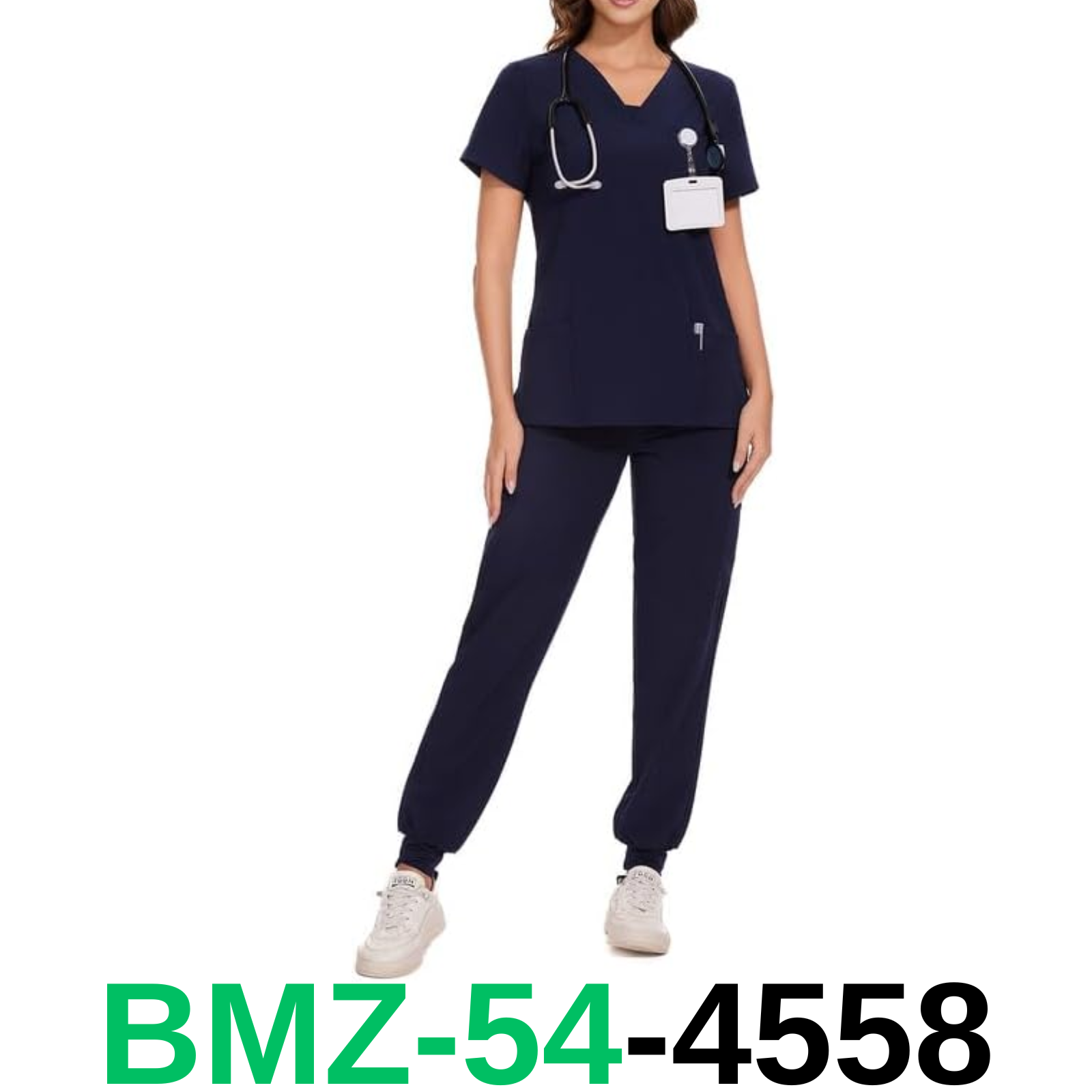 Dagacci Medical Uniform Womens and Mens Scrub Set Unisex Medical Scrub Shirt, M