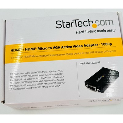 StarTech HDMI Micro to VGA Video Adapter Converter 1080p #MCHD2VGA 