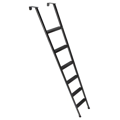 RV 85'' Tall Bunk Bed Ladder Black Finish With Mounting Brackets