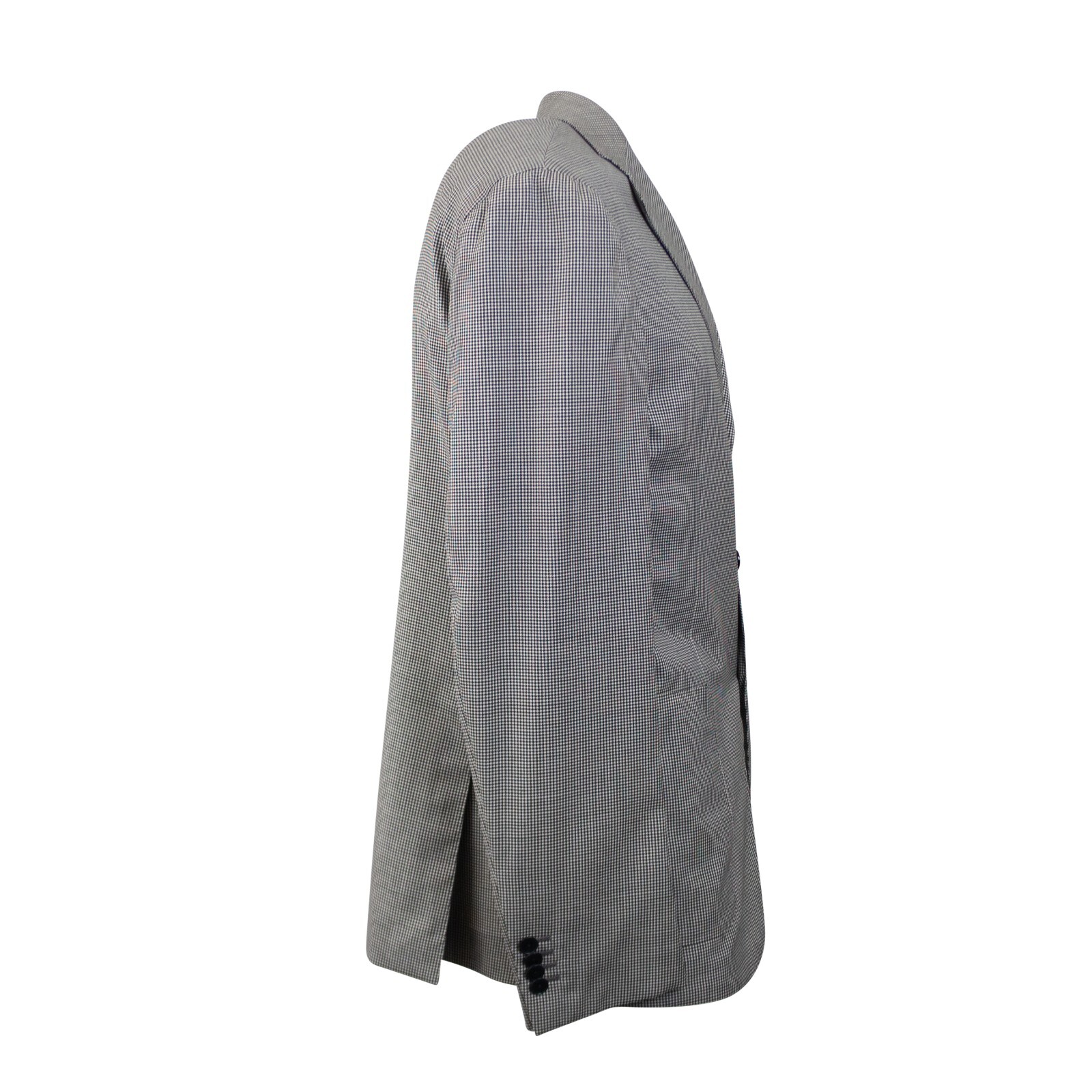 Pre-owned Caruso Black & White Houndstooth Single Breasted Suit 8r Size 50 $1995