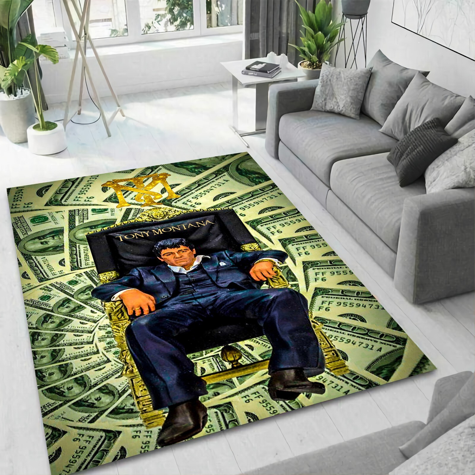 Scarface Rug,Dollar Rug,Al Pacino Rug,Tony Montana Rug,Area Rug,Living Room Rug Scarface Rug,Dollar Rug,Al Pacino Rug,Tony Montana Rug,Area Rug,Living Room Rug