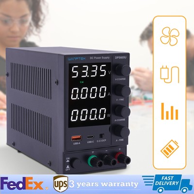 60V 5A Wanptek Lab Variable Adjustable Switching Regulated DC Bench Power Supply