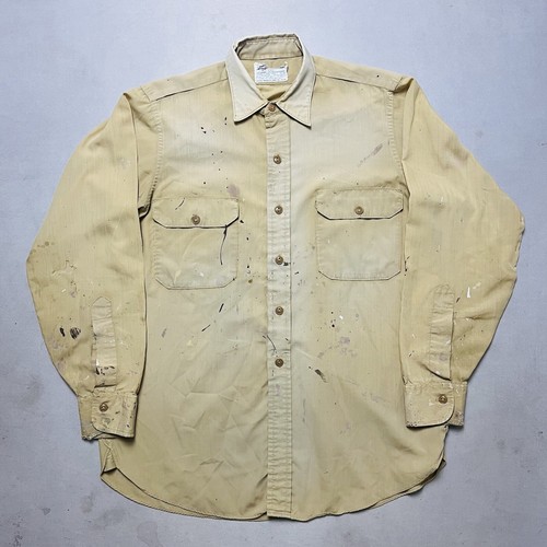 Vintage 50s Hercules Sears Button Up Work Shirt Paint Vintage 50s Hercules Sears Button Up Work Shirt Paint