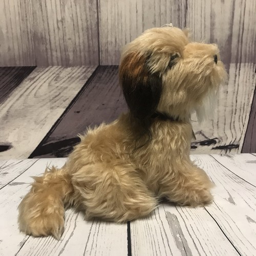 Vintage 1980 Dakin BENJI Plush Stuffed Dog Sitting with Collar & Metal Tag (D3