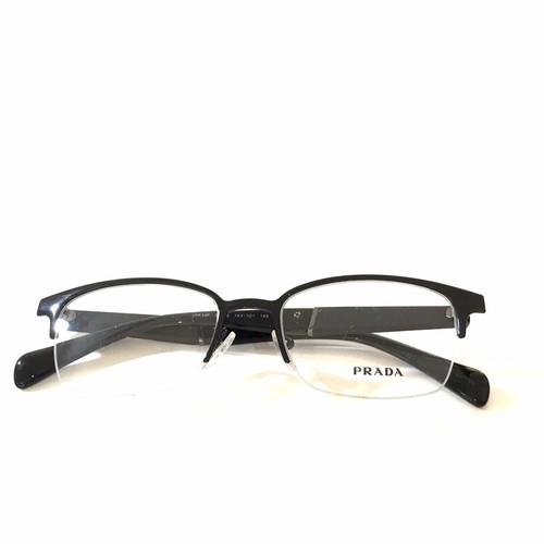 Prada Eyeglasses VPR 50P Black & Matte Black 7AX-1O1 Size