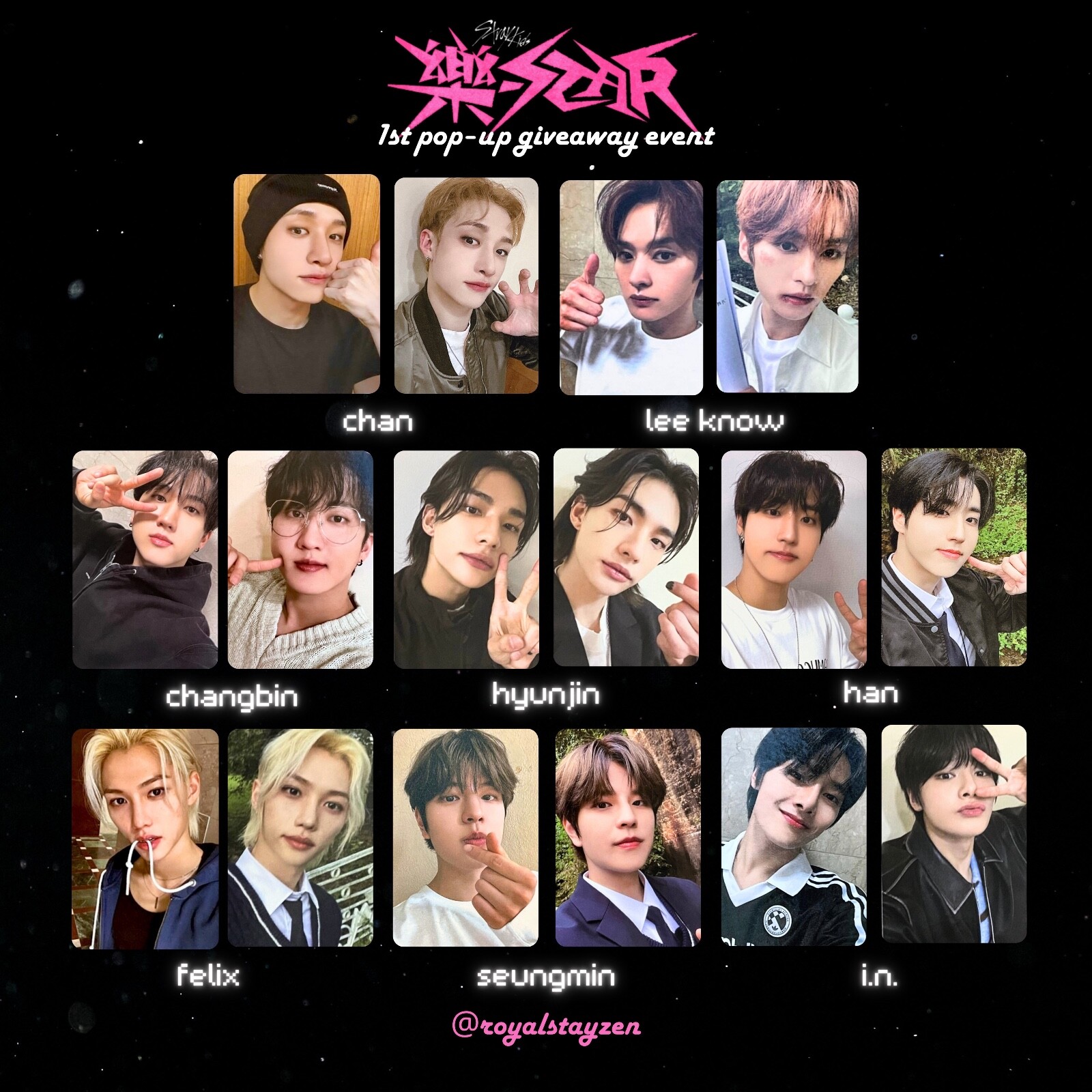 スキズ Stray Kids 樂STAR POPUP トレカ 特典 バンチャン