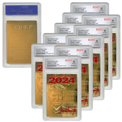 DONALD TRUMP 2025 47th President GOLD SIGNATURE Card