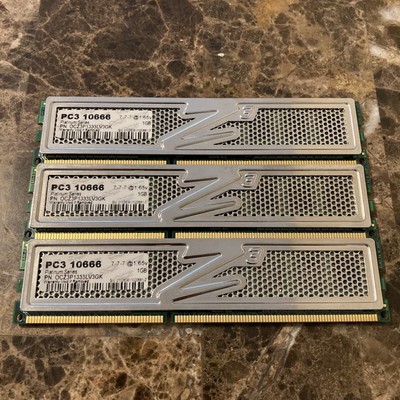 OCZ PC3 10666 Platinum 3GB 3x1GB DDR3 1333MHz Desktop Memory RAM OCZ3P1333LV3GK