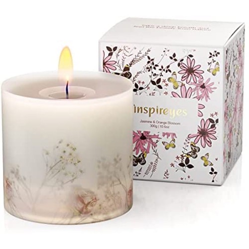 Scented Candle Stress Relief and Aromatherapy Jasmine