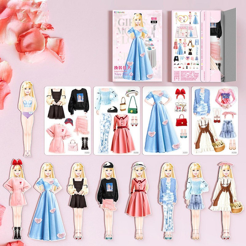 For Girls Magnetic Dress-up Doll