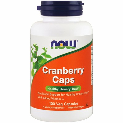 Now Foods, (2 упаковки) капсул с клюквой, 100 растительных капсул
