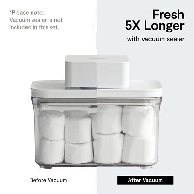 VAKUEN Airtight Food Storage Containers 4-piece/Set BPA Free 100% Leak Proof ...