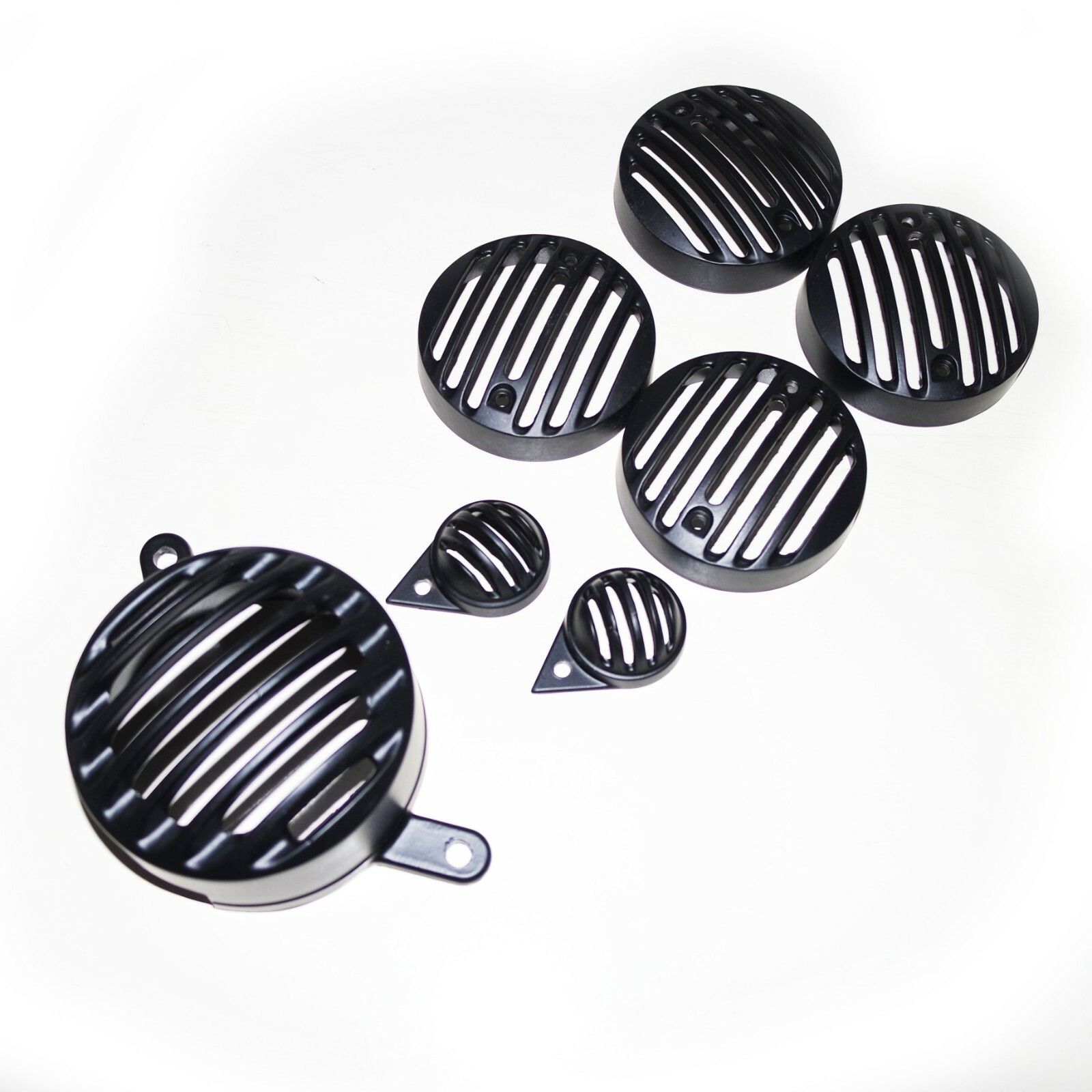 For Royal Enfield Classic Headlight Indicators Parking & TailLight Grill Set 
