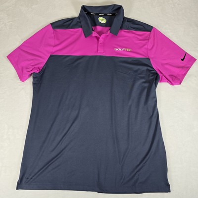 Nike Golf Dri Fit Shirt Womens Extra Large Gray Short Sleeve Polo