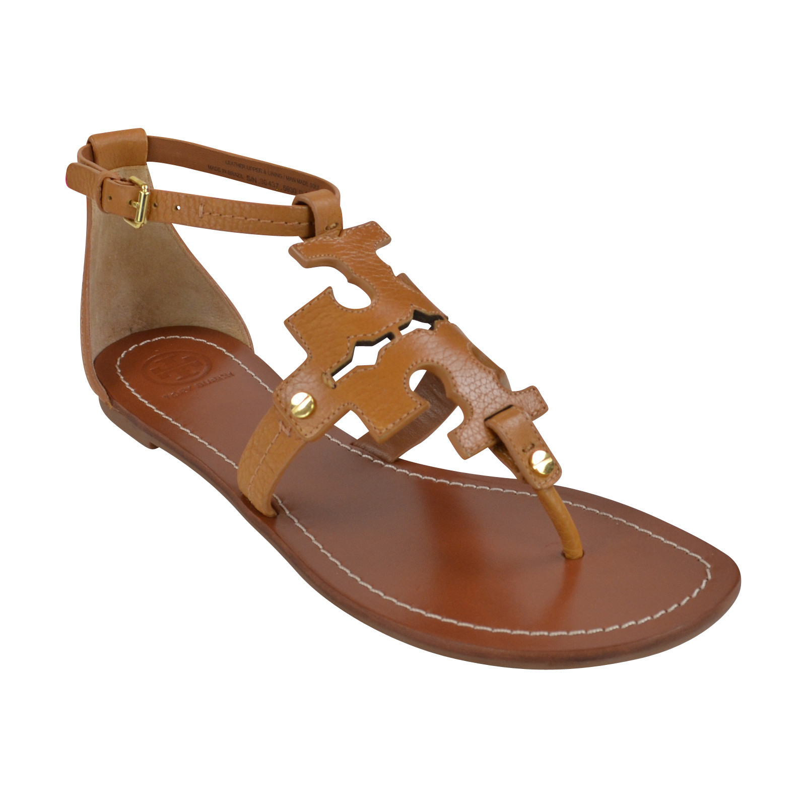 NIB Tory Burch PHOEBE Flat Thong Sandals Royal Tan 7.5 190041121564 | eBay