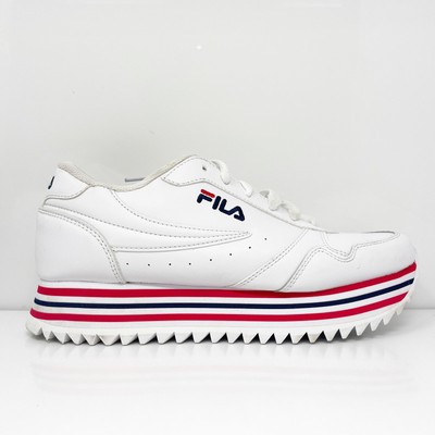 

Fila Womens Orbit Stripe 5RM01052-125 Белая повседневная обувь Кроссовки Размер 9, Белый, Orbit Stripe