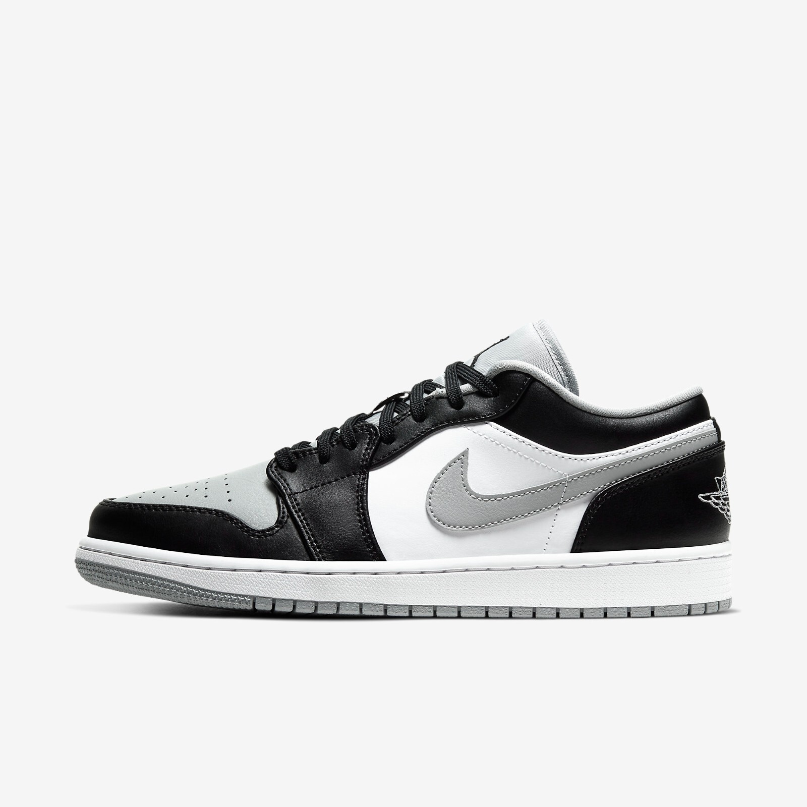 

Jordan 1 Low Black Light Smoke Grey 553558-039 Мужская обувь Кроссовки, Black/light smoke grey-white, Jordan 1 Low