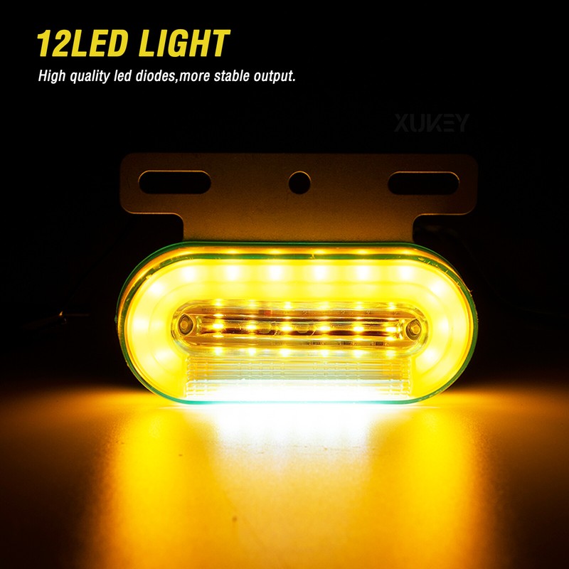 4x Dynamic Turn Signal Running Side Marker Light Marine RV AUTO Trailer Lorry