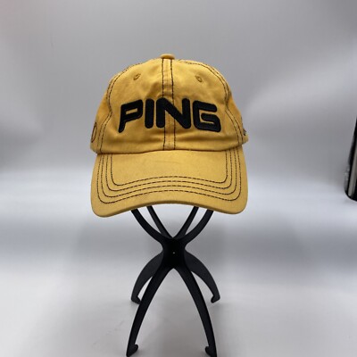 Ping G10 Yellow Embroidered Adjustable Golf Hat Cap Strap back 3C
