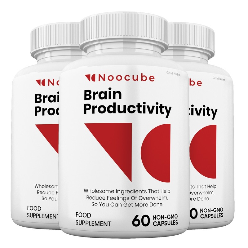 (3 pack) Noocube Brain Productivity Pills, Cognitive & Memory, Premium