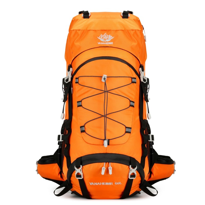 60L Hiking Camping Backpack with rain cover, Waterproof Backpack for
