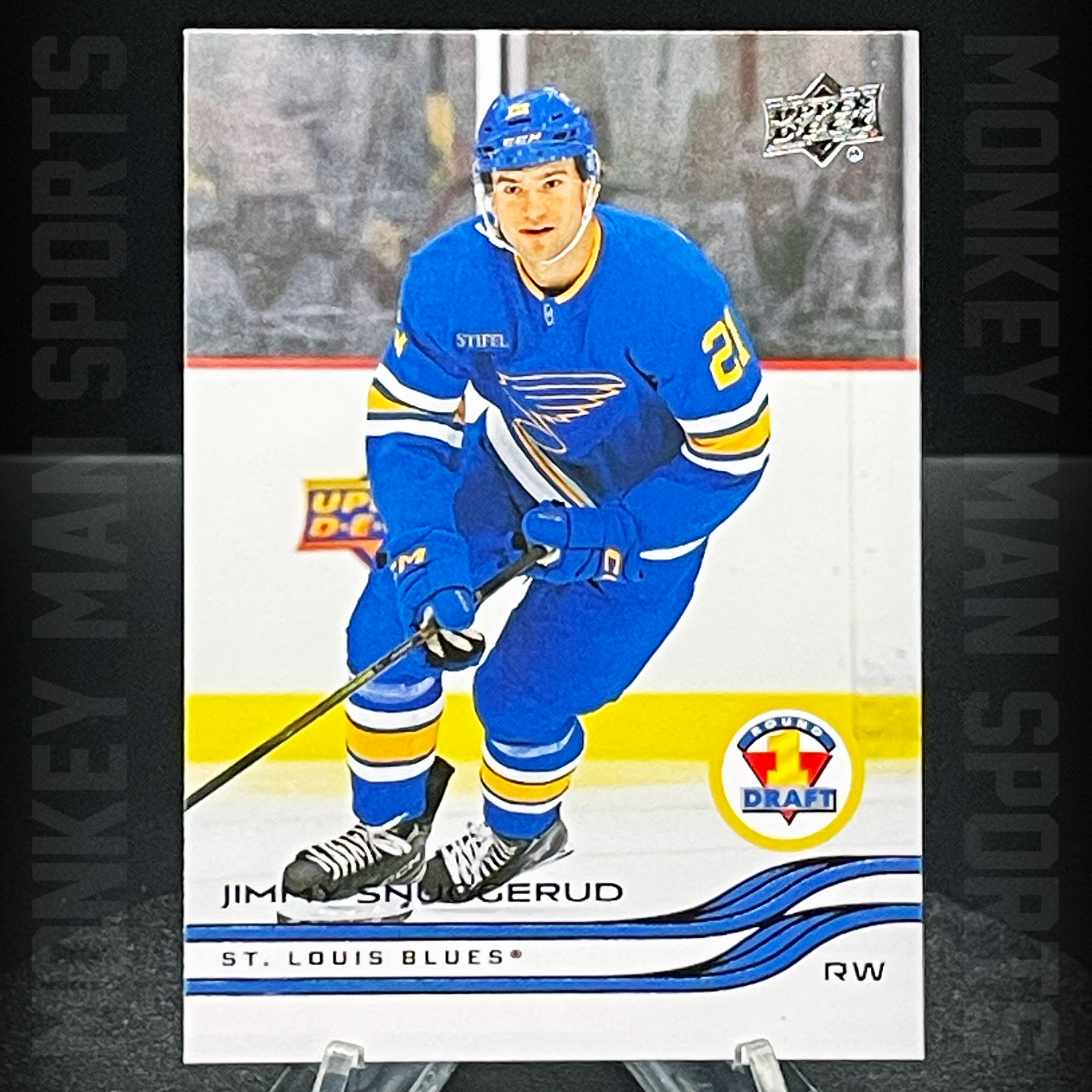 2025-26 Extended - Jimmy Snuggerud Rookie RC ROUND 1 DRAFT - #747 BLUES MINT