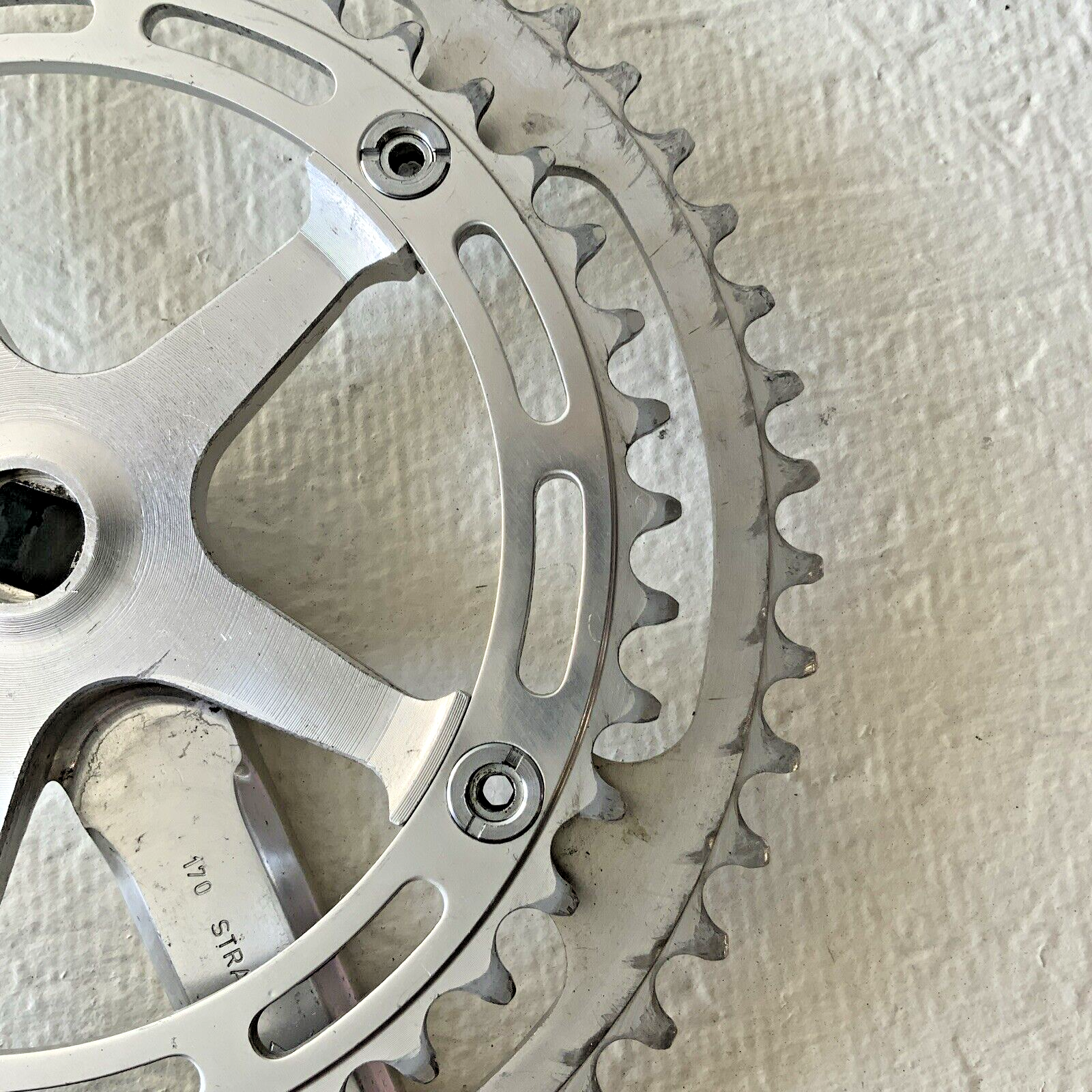 CAMPAGNOLO SUPER RECORD CRANKSET DOUBLE 53-42 TOOTH 170 MM ARM LENGTH